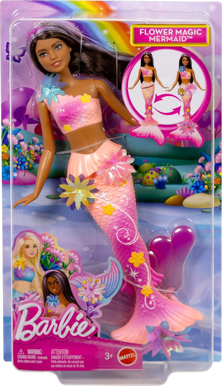 Barbie Muñecas de Juguete Sirena con Función de Flores