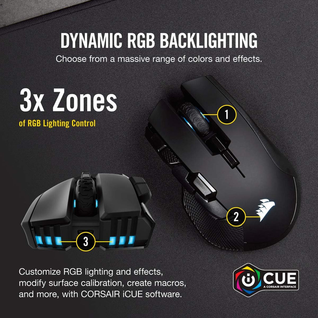 Corsair IRONCLAW RGB mouse inalámbrico FPS\/MOBA para juegos \u2013...