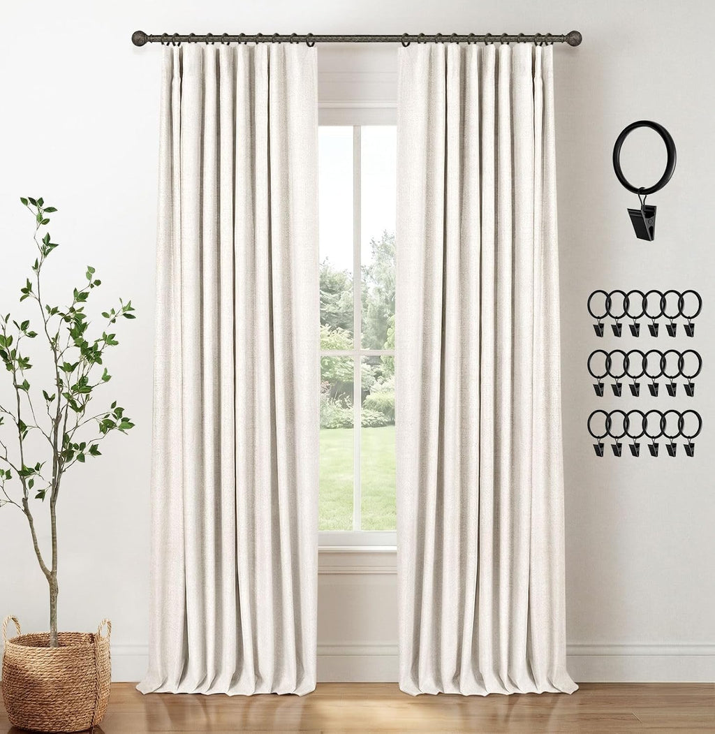 INOVADAY - Cortinas opacas 100% para dormitorio, cortinas opacas de 84