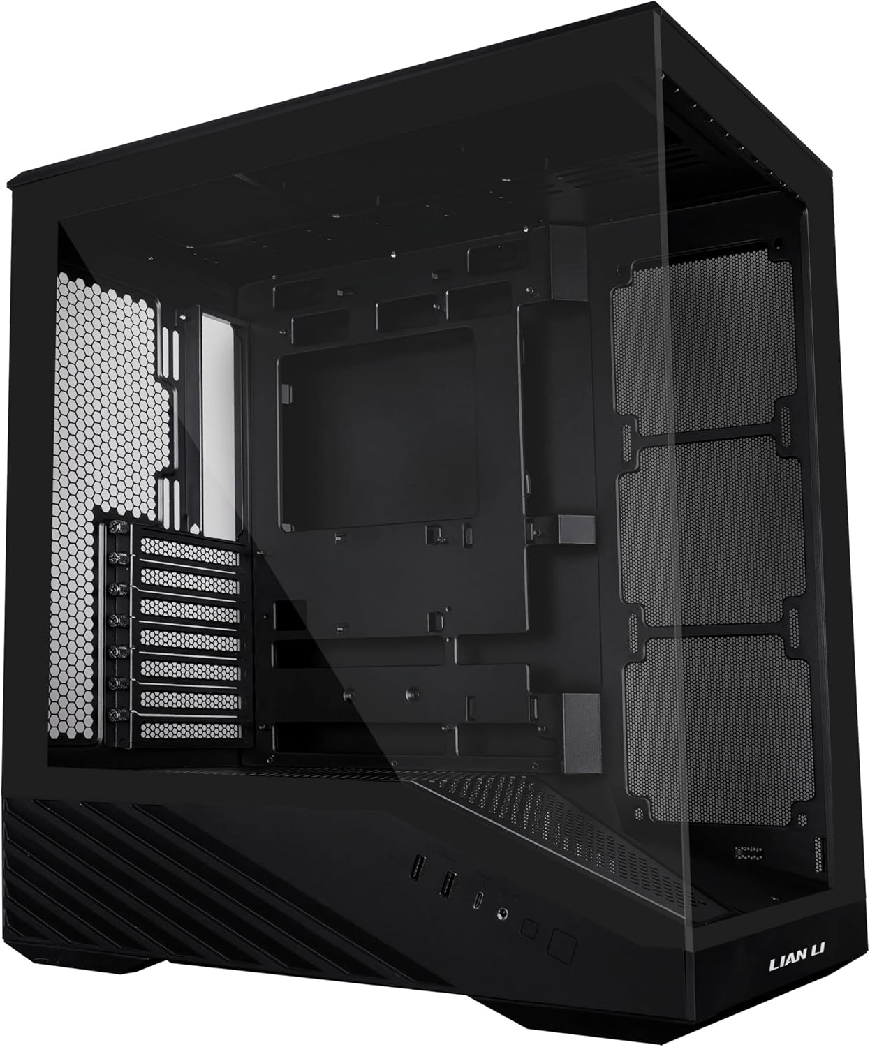 Lian Li V100 ATX semitorre para PC con tira LED RGB, diseño de plat...