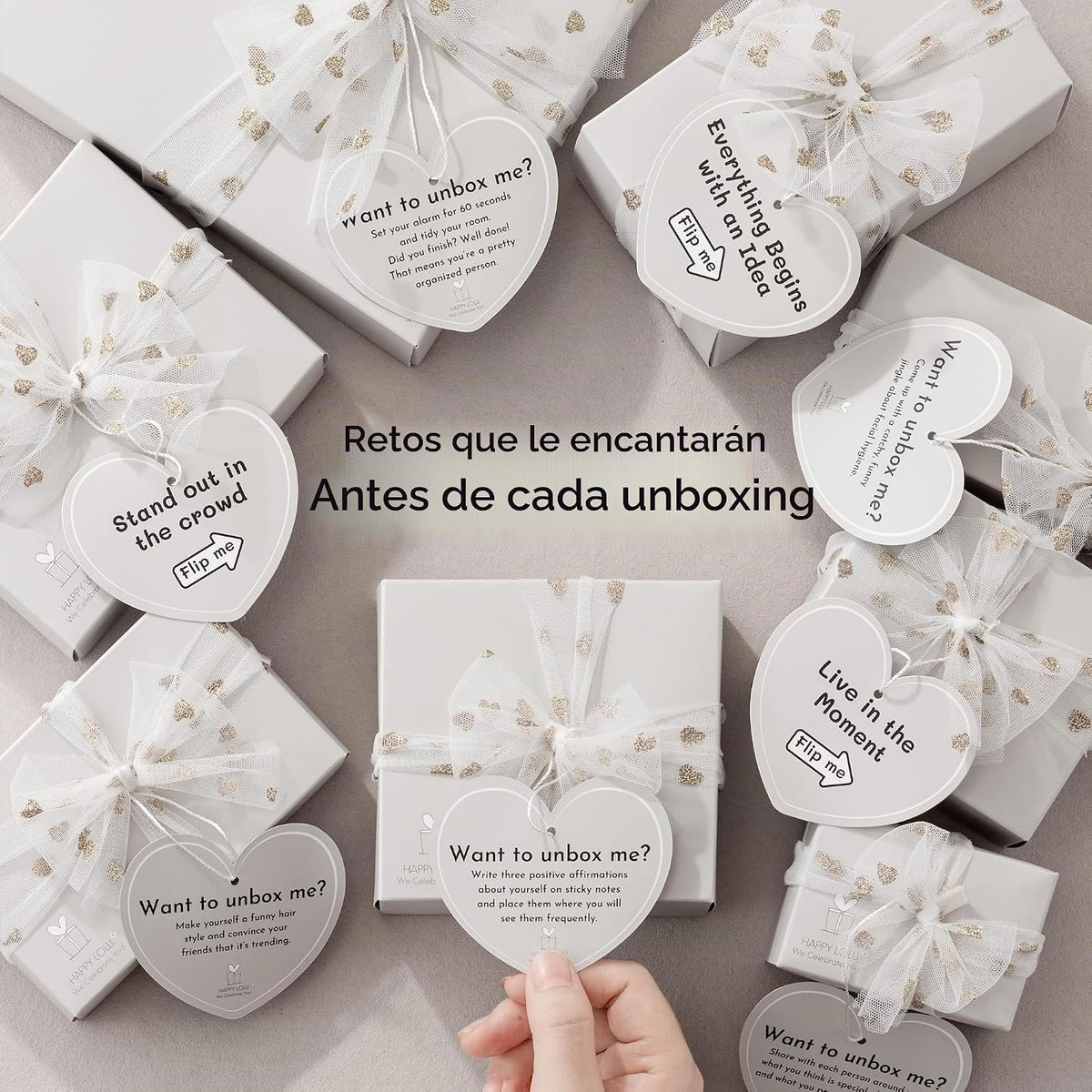 LolliBox Birthday Gift Set para niñasTween y adolescentes de 8–15 años, lista para regalar, 8 regalos envueltos individualmente