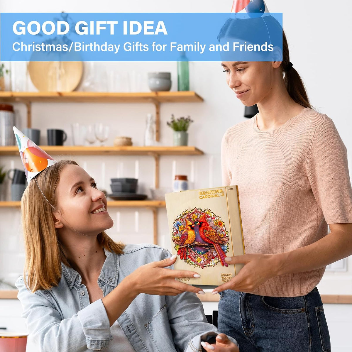Rompecabezas de madera para adultos, juego de construcción Cardinal de madera, rompecabezas irregulares de madera para adultos, regalos de rompecabezas difíciles para amantes de los rompecabezas