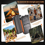 Nymzixt Cargador Solar Power Bank 20000mAh, Cargador Portátil con 4...