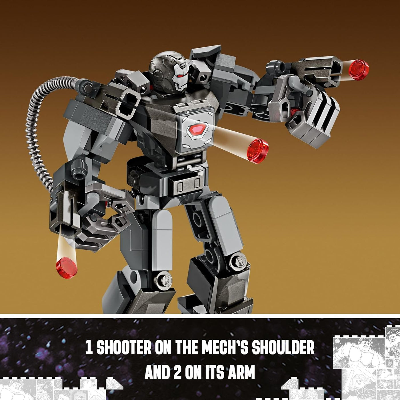 LEGO Marvel War Machine Mech Armor figura de acción de