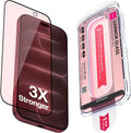 UARMOR - Protector de pantalla de cristal rojo para iPhone 18 Pro Max, 2