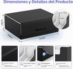 Mlikero Caja de almacenamiento de tarjetas coleccionables, almacenamiento de tarjetas a granel para más de 1800 tarjetas con funda, organizador de tarjetas de cierre magnético de piel sintética con 10
