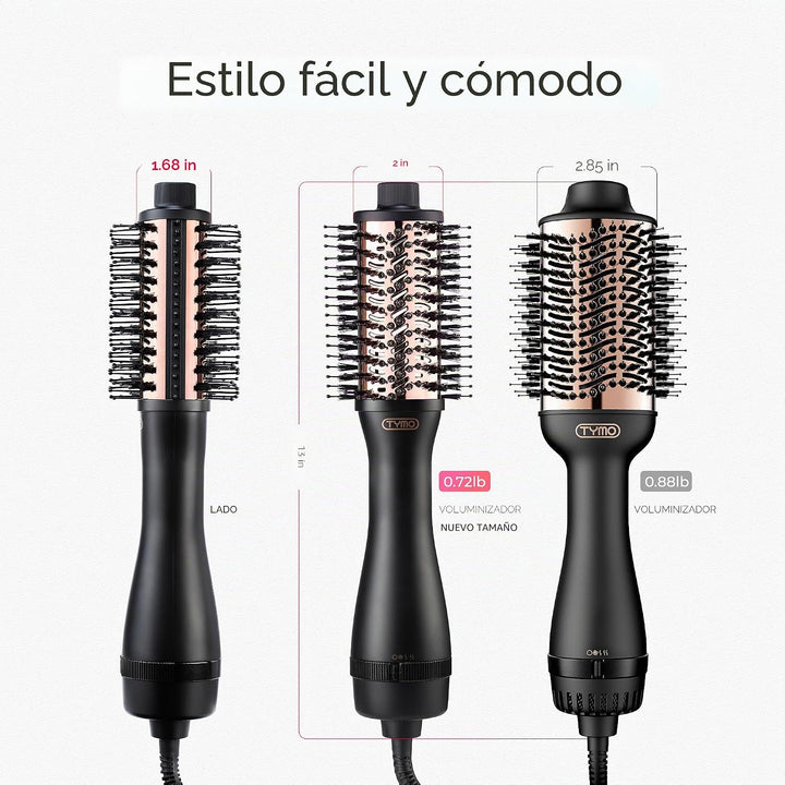 TYMO Cepillo secador de pelo en uno, secador de pelo iónico 4 en 1...