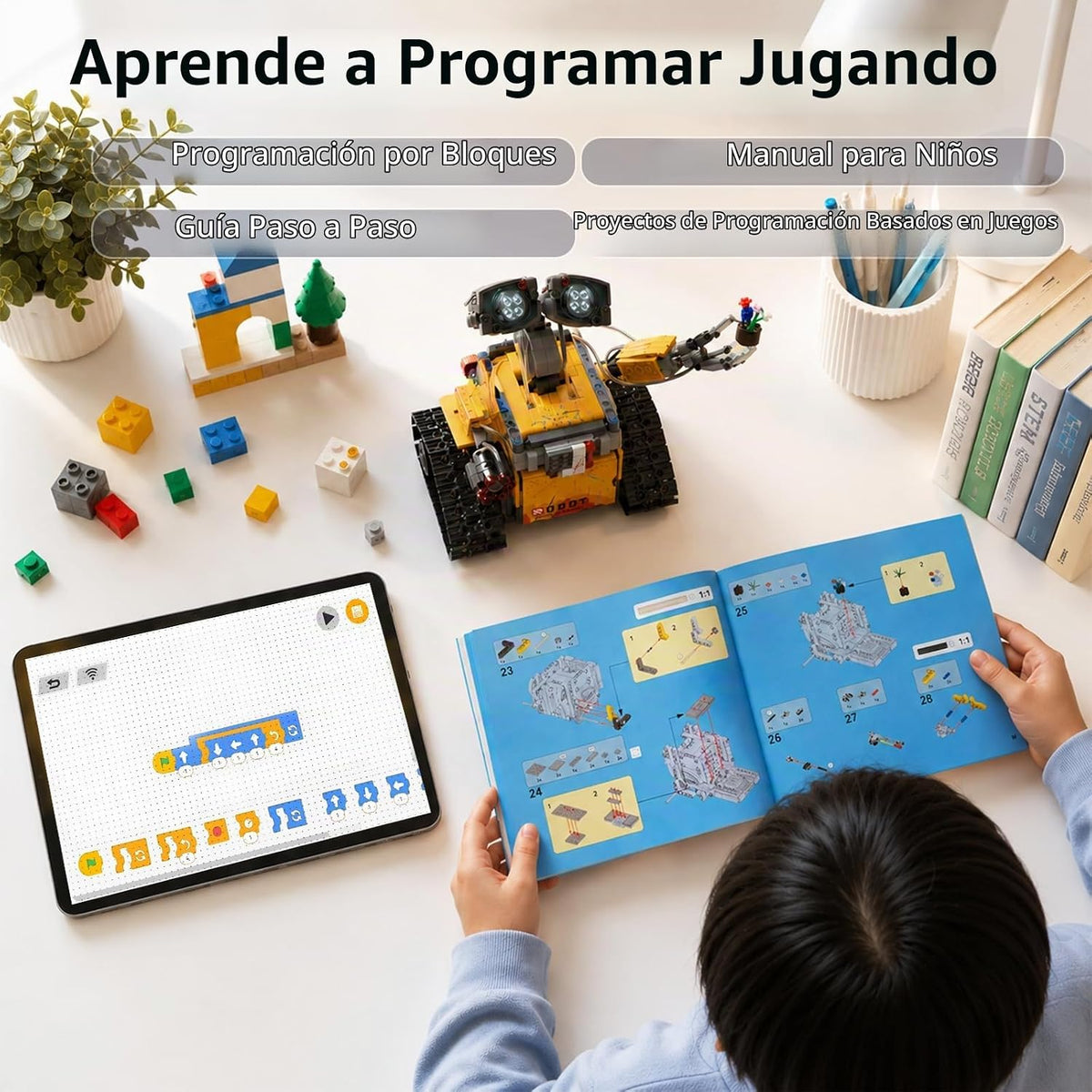 Kit de construcción de robot de codificación STEM 5 en 1