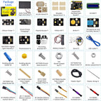 KEYESTUDIO Kit electrónico de seguimiento solar DIY para Arduino, carga de teléfono inteligente, sensor de temperatura y humedad, sensor de luz BH1750, kit de programación educativo para adolescentes