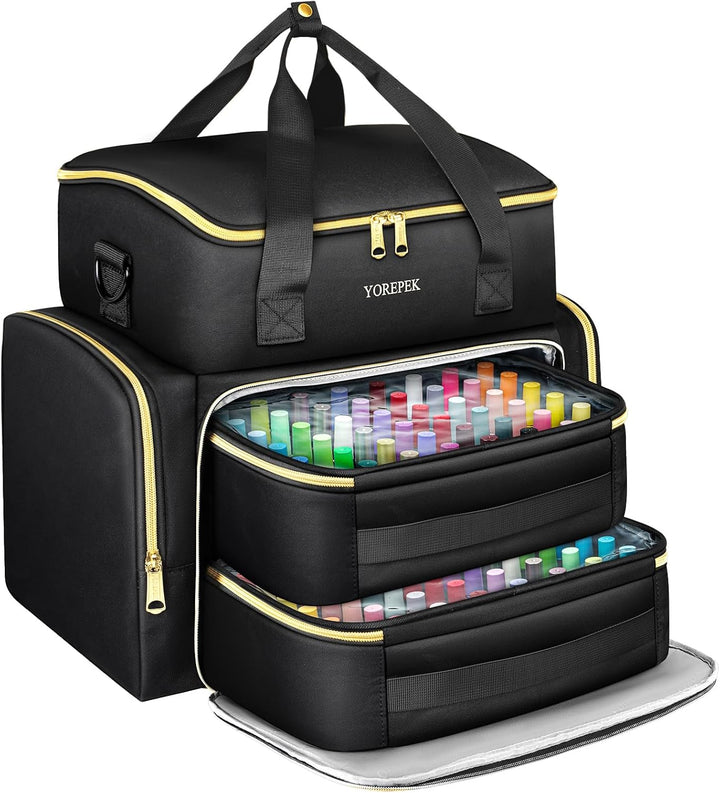 YOREPEK Estuche extra grande para esmalte de uñas, con capacidad pa...