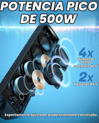 Barra de sonido UTV de 6 altavoces de 25 pulgadas con Bluetooth