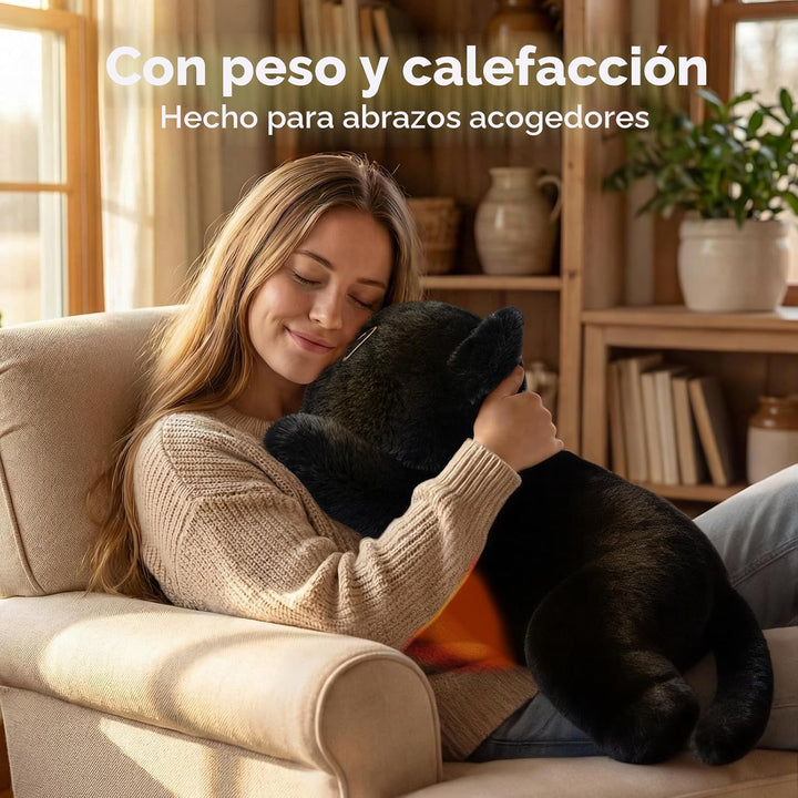 Mewaii Animales de peluche con peso de 5 libras ajustable, calentab...