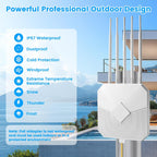 Extensor WiFi para exteriores de largo alcance, extensor WiFi AX3000 al
