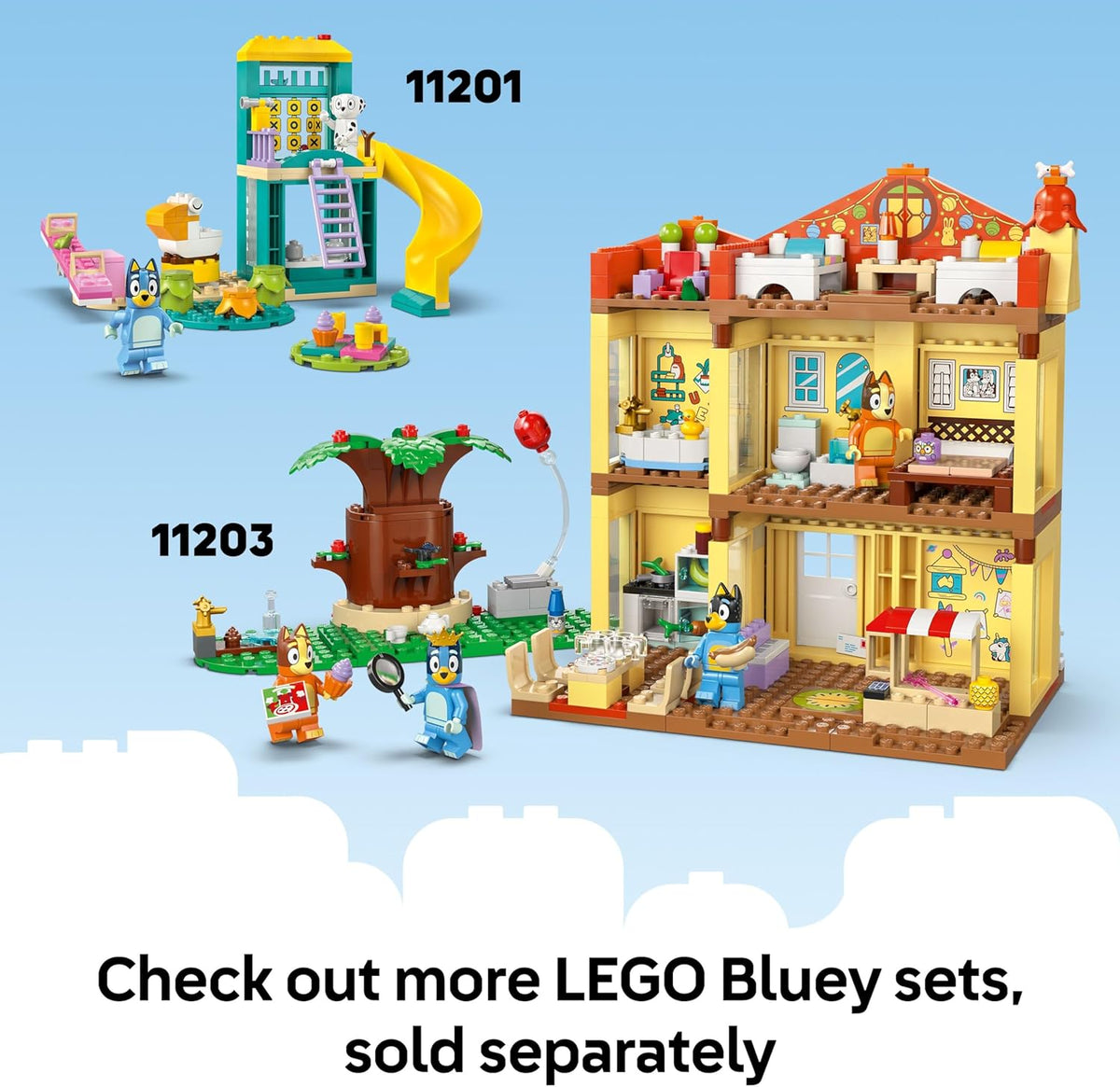 LEGO Bluey Blueys Beach Family Car Trip - Juguete de