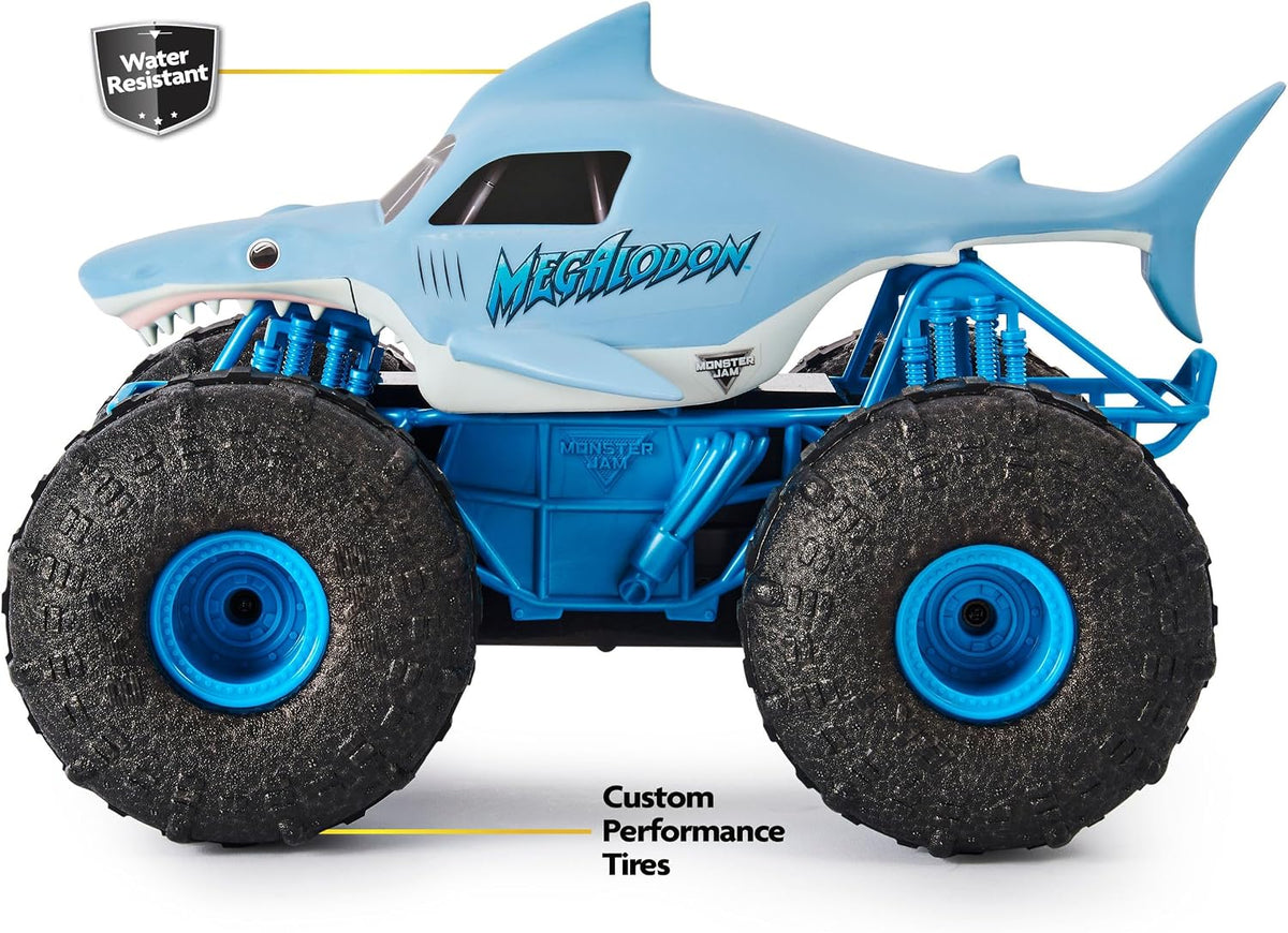 Monster Jam Camión Monster RC todo terreno Megalodon Storm