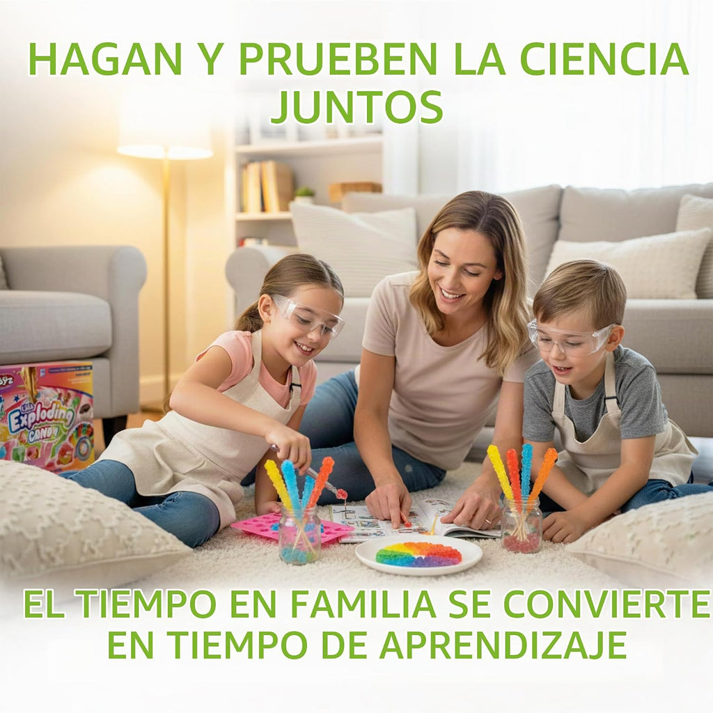 Playz - Kit de química CTIM de ciencia alimentaria, haz tus propios experimentos de chocolates y dulces para niños, niñas y adolescentes a partir de 8, 9, 10, 11, 12, 13+ años