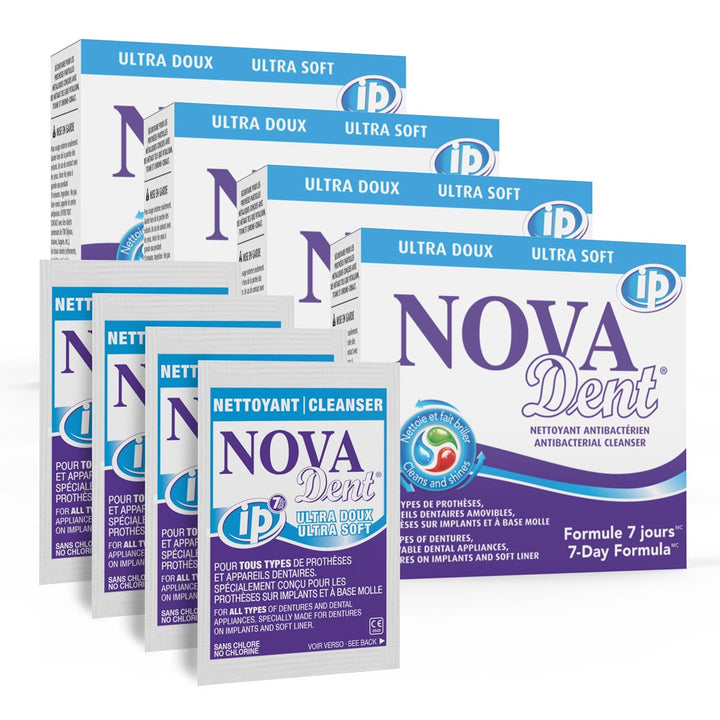 Novadent Limpiador de dentaduras postizas \u2013 para dentaduras po...