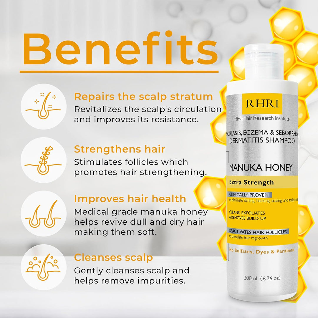 Rida Hair Research Institute Champú para Psoriasis para Hombres y M...