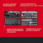 CRAFTSMAN Juego de herramientas mecánicas de 308 piezas, juego de z...