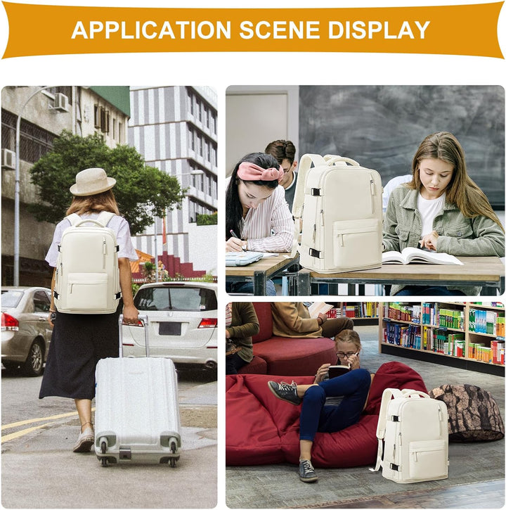 coowoz Mochila de mano para mujeres y hombres, mochila de viaje apr...