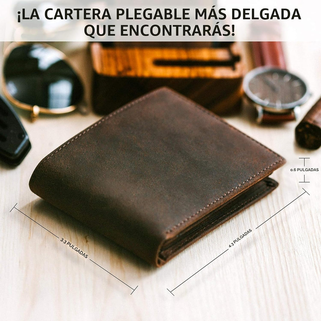 STAY FINE Carteras para hombres con bloqueo RFID | Billetera bifold...