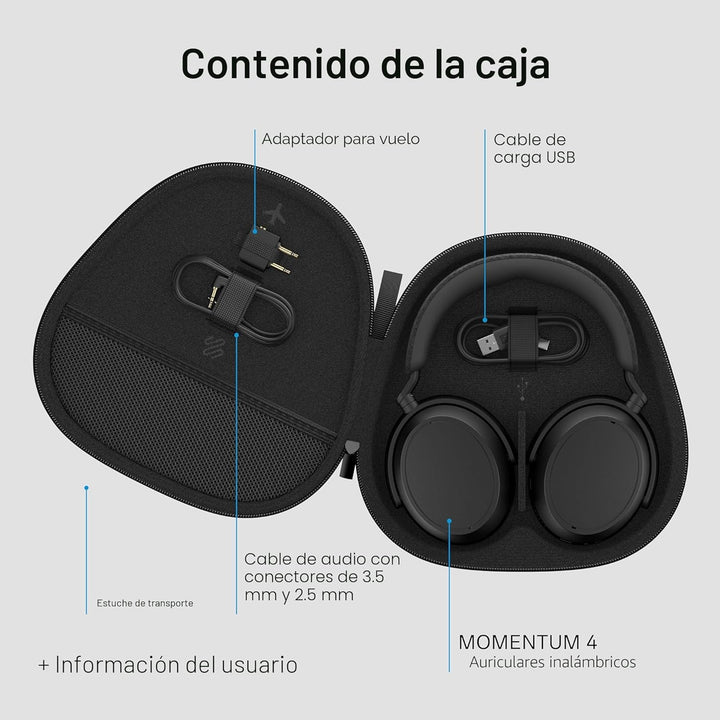 Sennheiser Momentum 4 - Auriculares inalámbricos Bluetooth para lla...