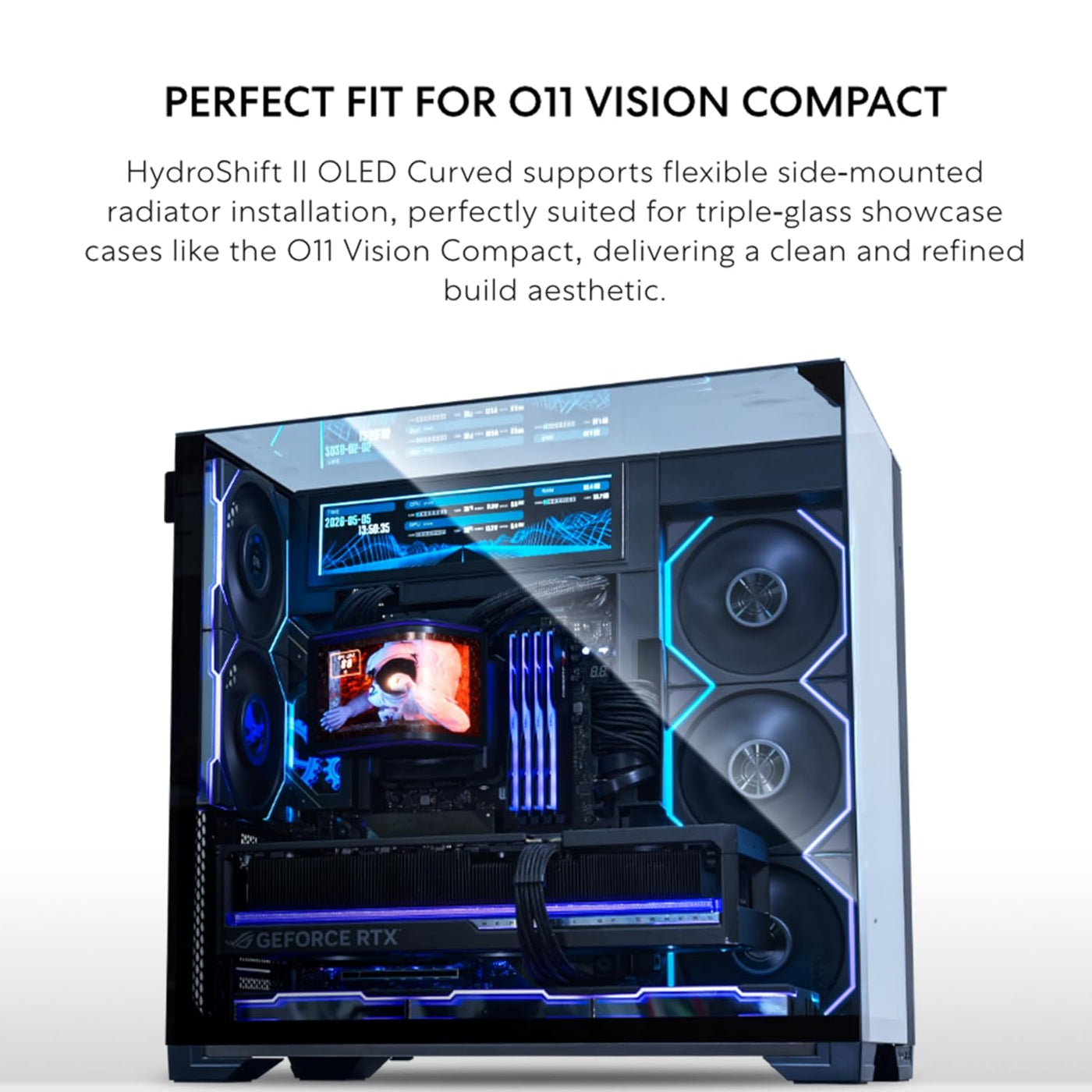 Lian Li Hydroshift II OLED Curved 360 Liquid CPU Cooler - Vía de re...