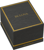 Bulova Marc Anthony Reloj Automático Marine Star de Acero Inoxidable para Hombre, Apertura Abierta, Parte Posterior de Caja de Exhibición, Esfera Azul Sunray con Acento de Diamante, (Modelo: 98D184)