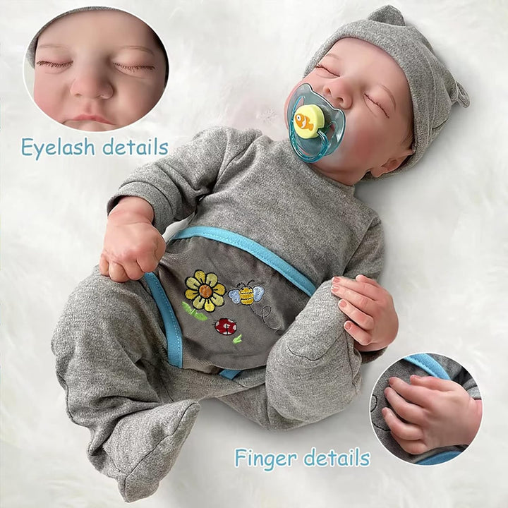 FOCKOF Muñecas de bebé realistas Reborn de 18 pulgadas, muñecas de...