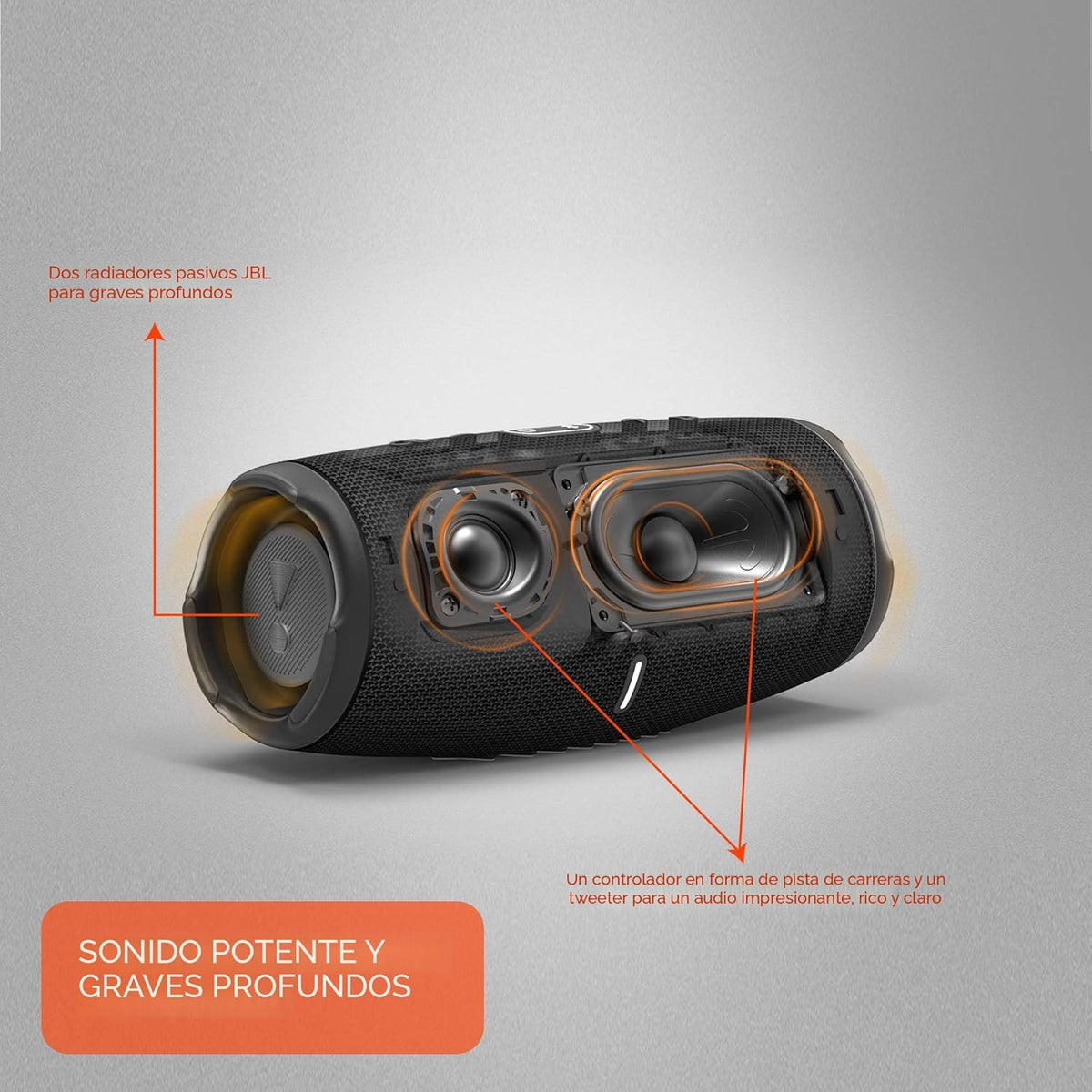 JBL CHARGE 5 - Altavoz Bluetooth portátil con IP67 impermeable y ca...
