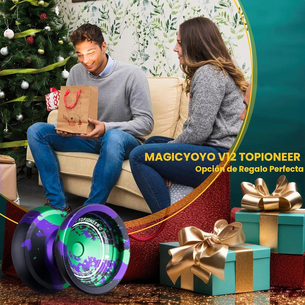 MAGICYOYO V12 Finger Spin Yoyo, Professional Responsive Yo-yo para Kids 8-12
