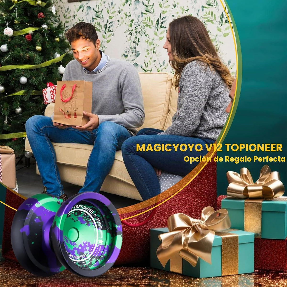 MAGICYOYO V12 Finger Spin Yoyo, Professional Responsive Yo-yo para Kids 8-12