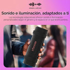 LG xboom Grab by will.i.am, altavoz Bluetooth portátil para deportes y atletas, hasta 20 horas, IP67 resistente al polvo y al agua, correas de transporte ajustables. Perfecto para ciclismo y senderismo