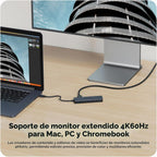 Hyper, 5785582, hub USB 3.2 de 6 puertos