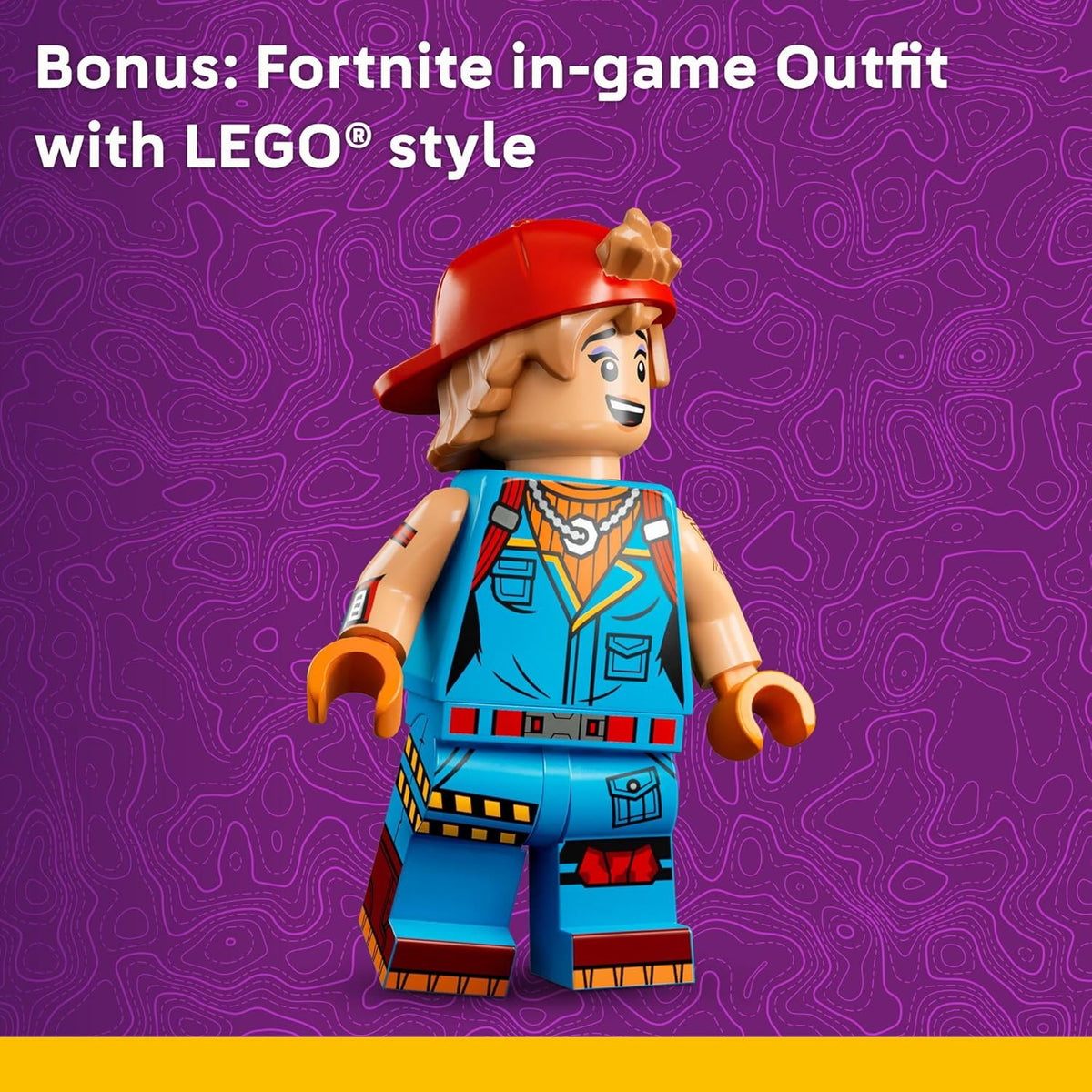 LEGO Fortnite Campamento de Peely y Sparkplug para niños -