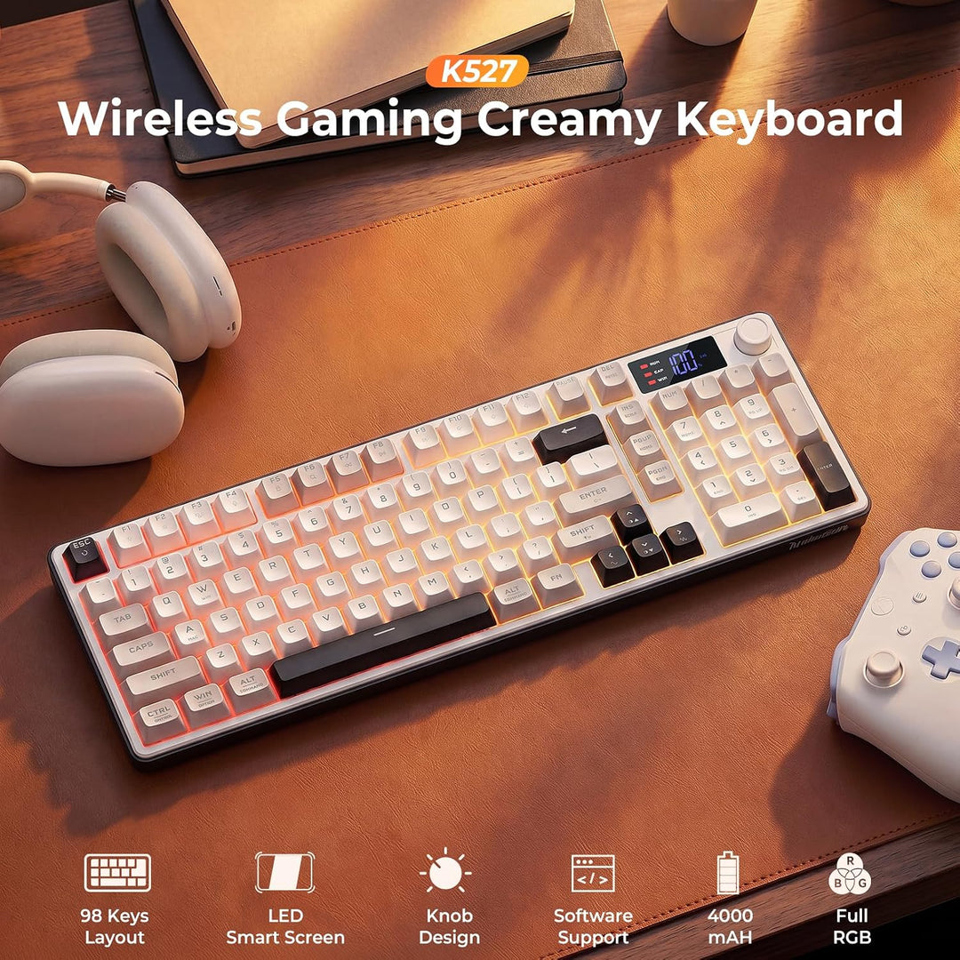 Redragon Teclado inalámbrico para juegos, teclado de computadora RG...