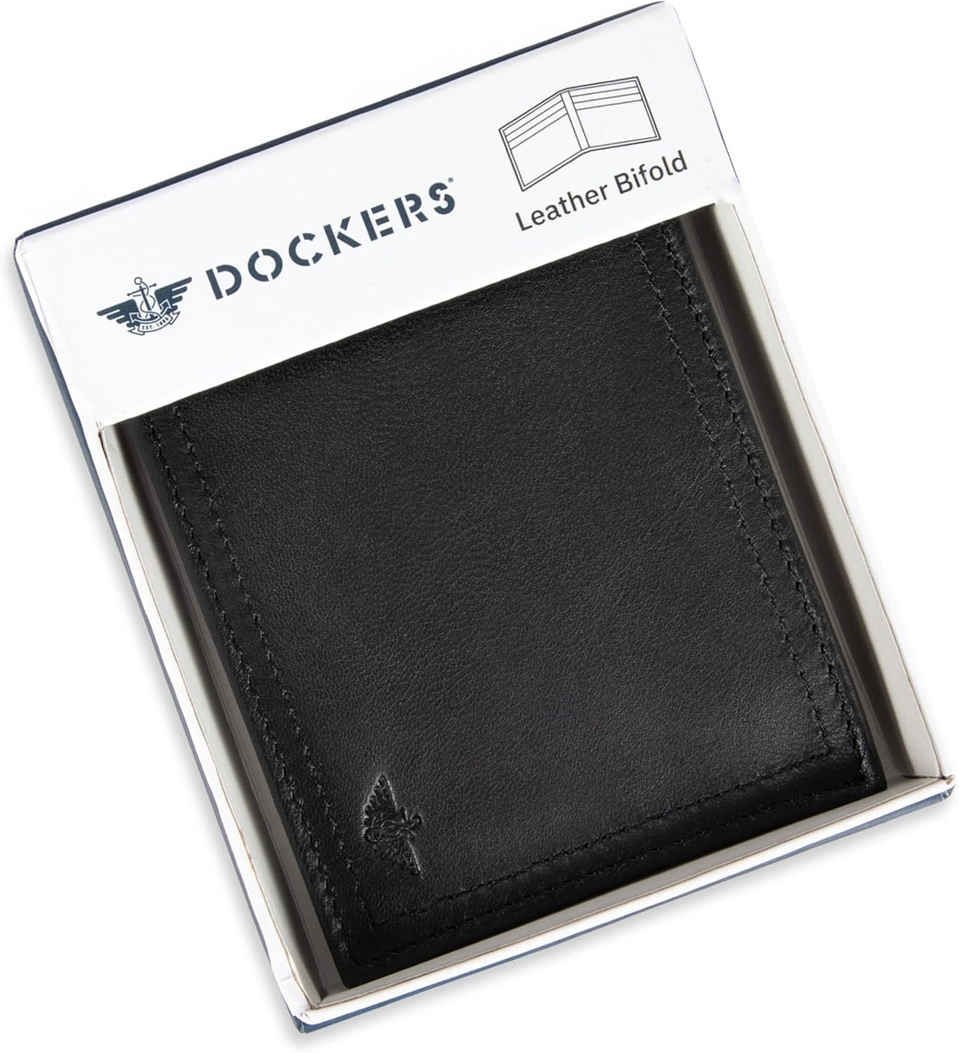 Dockers Mens piel Capacidad extra Slimfold Bifold Wallet