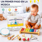 Juego de xilófono con instrumentos musicales de madera Montessori y