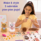Skillmatics PomPals Puppies - Kit de arte y manualidades de bricolaje