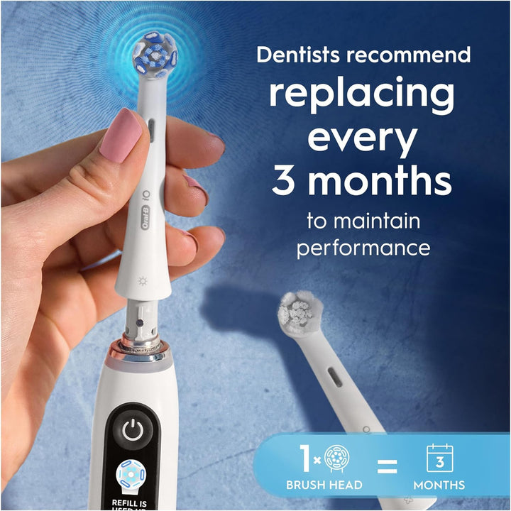 Oral-B Ultimate Clean - Juego de 8 cepillos de repuesto de color bl...