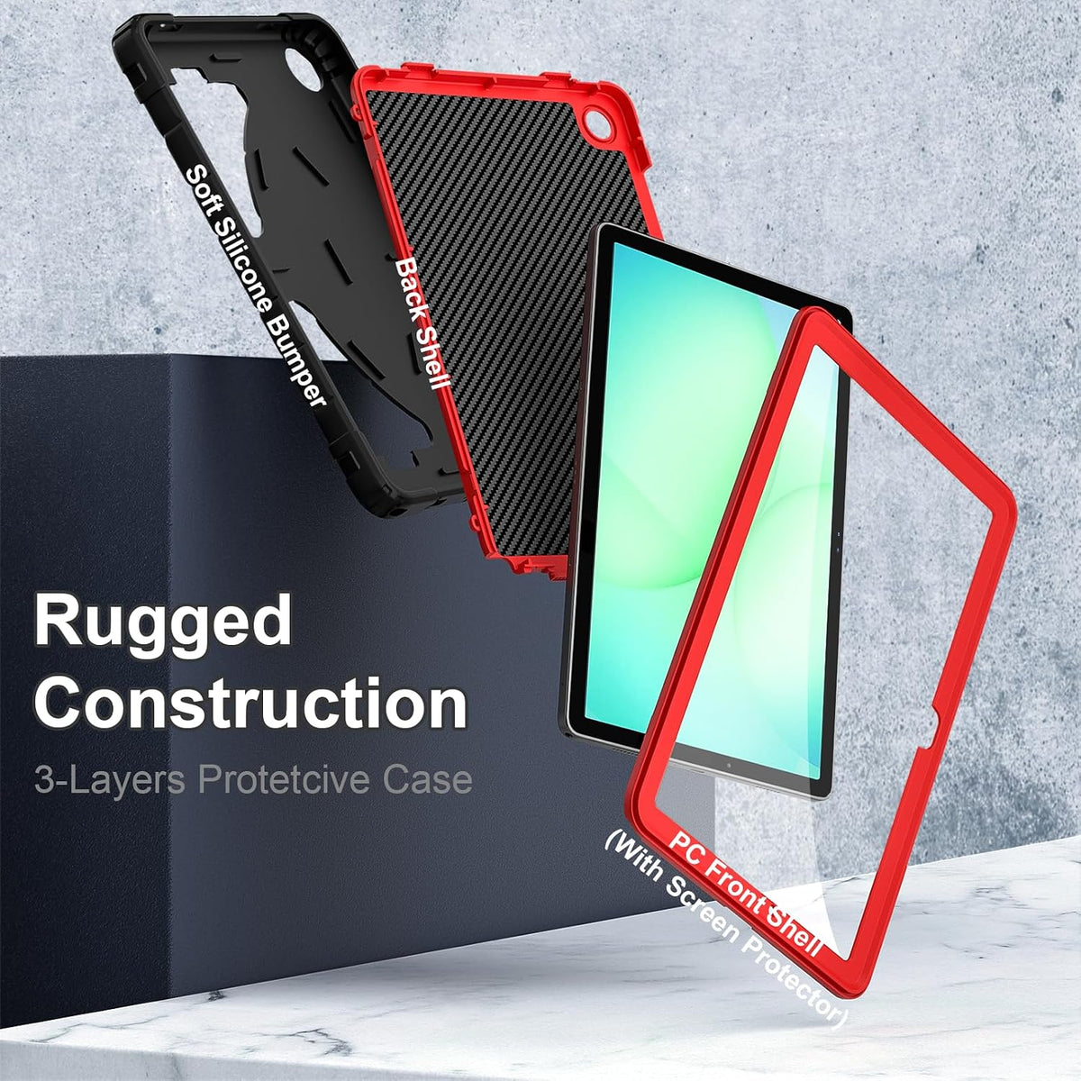 Funda a prueba de golpes para Samsung Galaxy Tab A11+ Plus/A9+ 11
