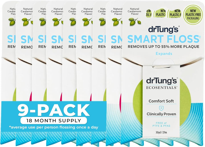 DrTung's Smart Floss - Hilo dental natural, sin PTFE y PFAS, su...