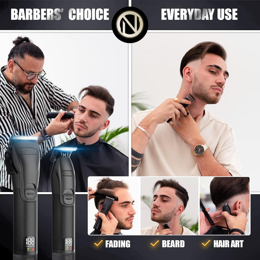 Novah® Cortadoras de Cabello Profesionales para Hombres, Cortadoras...