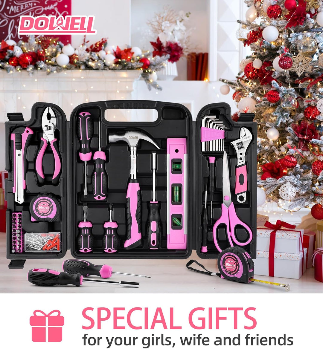 DOWELL Kit de herramientas de reparación del hogar de 123 piezas co...
