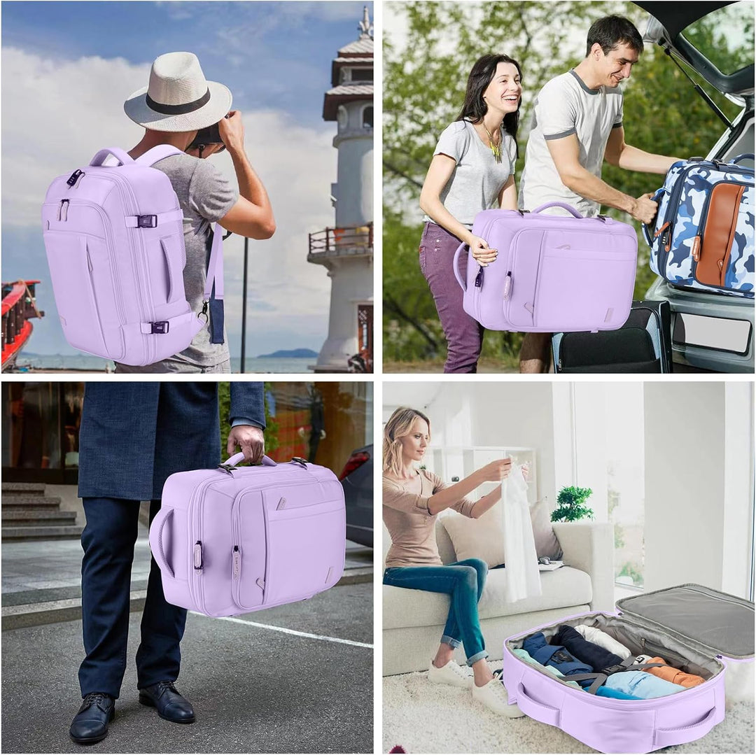 Lumesner Mochilas de viaje de mano, extra grandes de 40 litros apro...