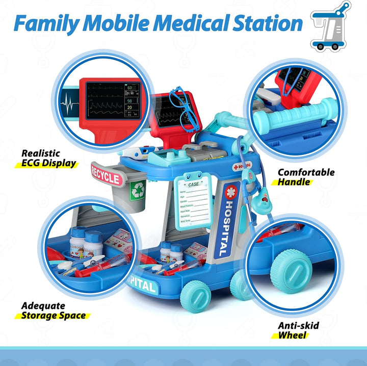 Liberry Kit de médico para niños pequeños de 2, 3, 4, 5 años