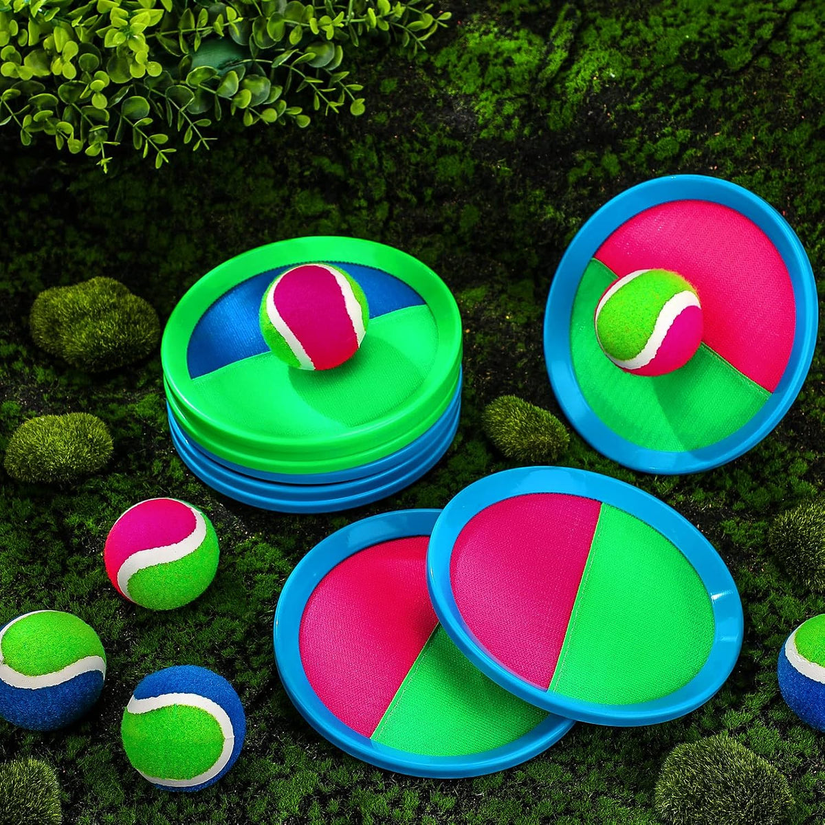 Charniol - Juego de lanzamiento y captura para niños, azul verde