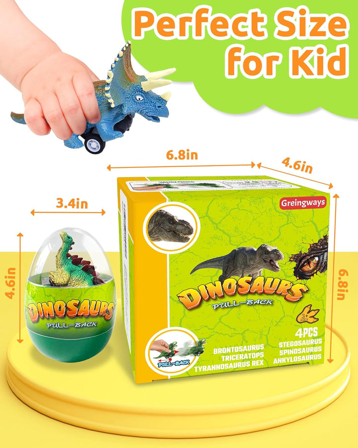 Greingways Paquete de 4 huevos de Pascua de plástico rellenos de di...
