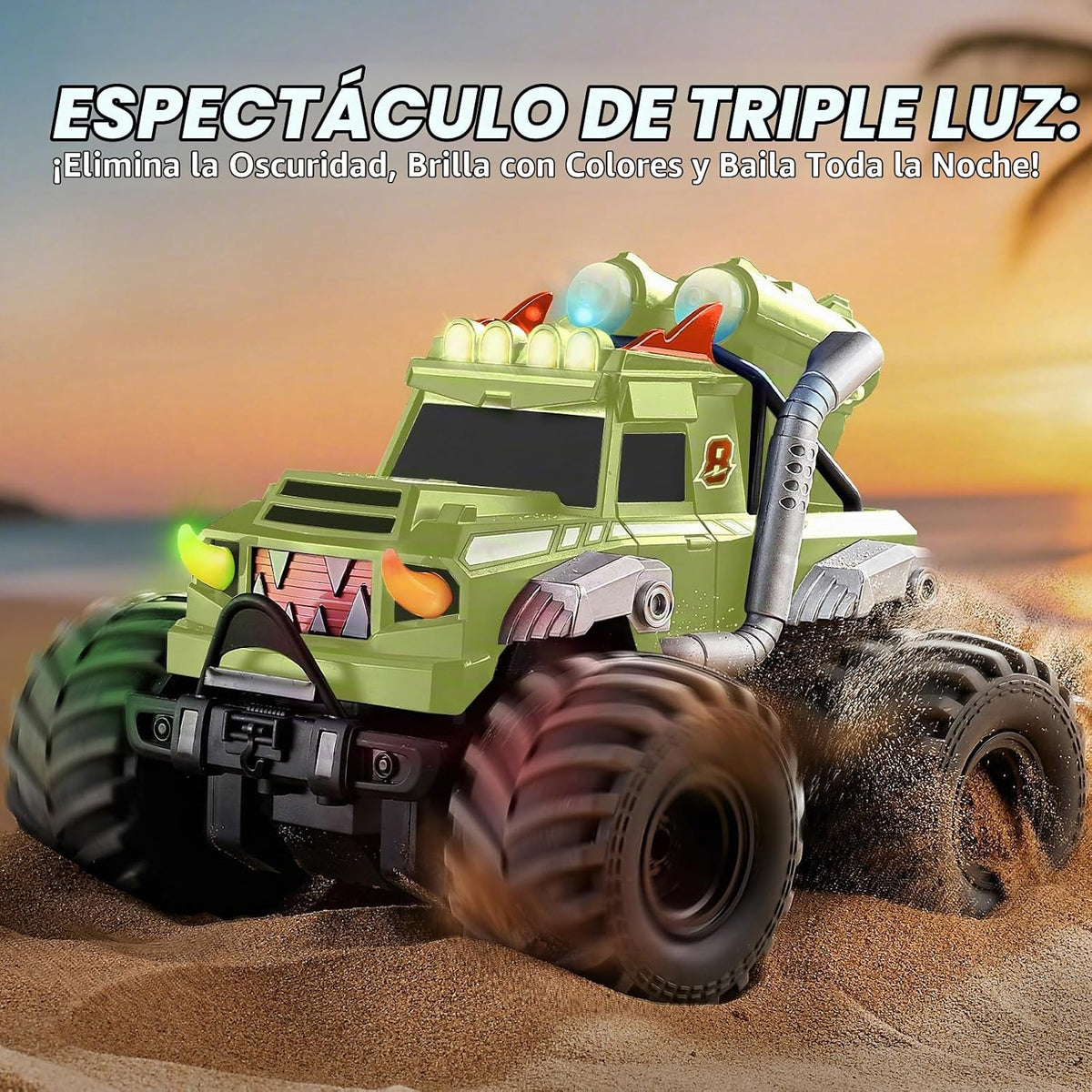 3-en-1 Amphibious Remote Control Car, RC Boat, Water Gun