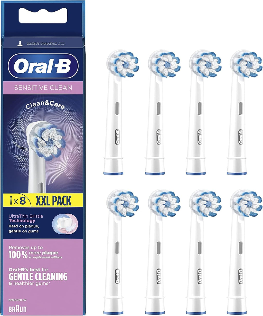 Oral-B Sensitive Clean - Cabezales de repuesto para cepillo de dien...